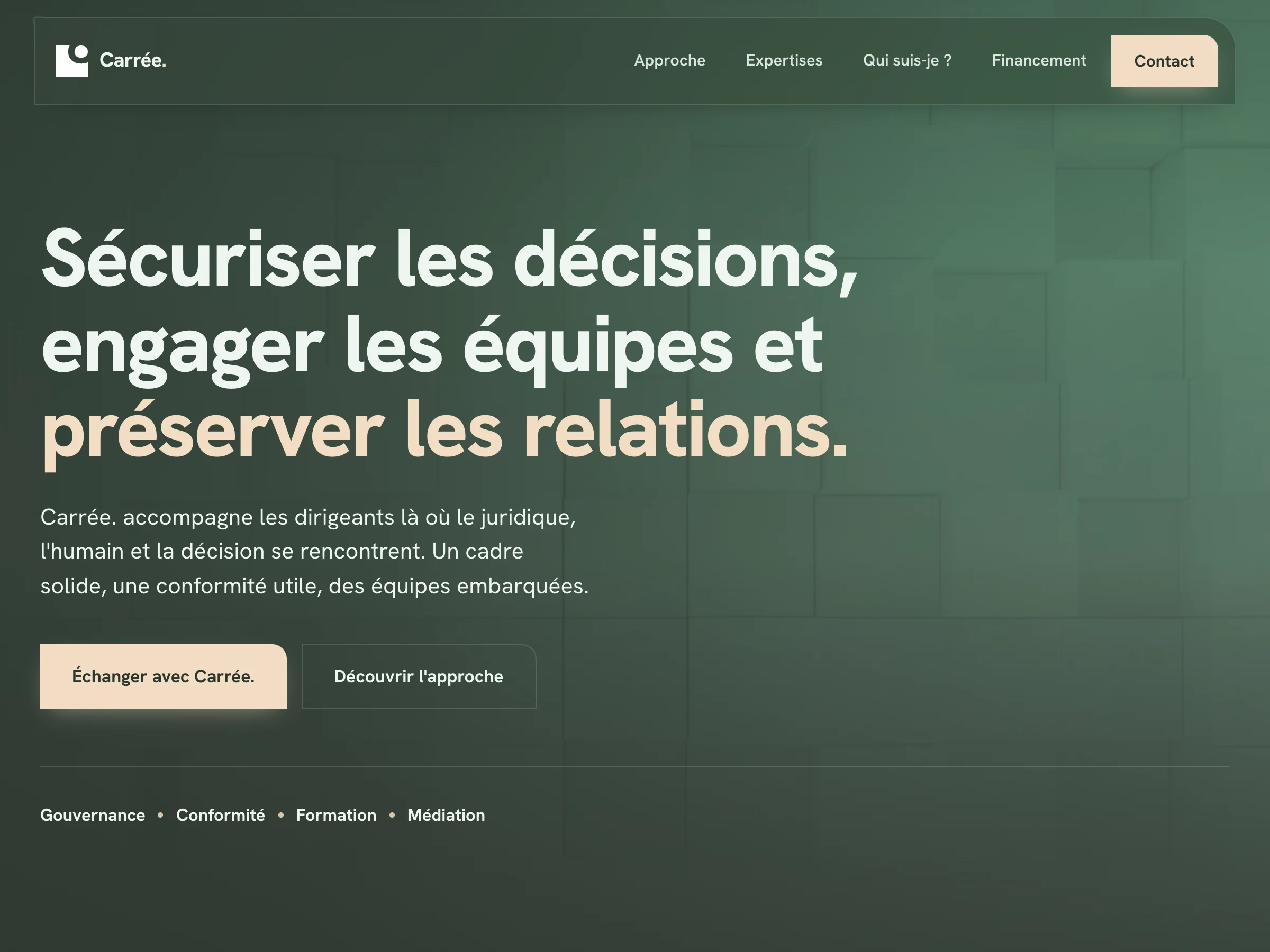Site Carrée, cabinet de conseil aux dirigeants